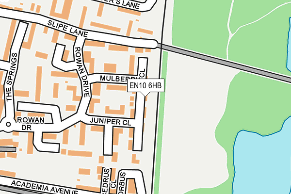EN10 6HB map - OS OpenMap – Local (Ordnance Survey)