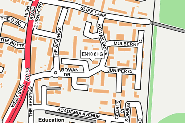 EN10 6HG map - OS OpenMap – Local (Ordnance Survey)