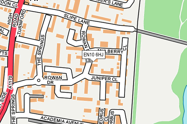 EN10 6HJ map - OS OpenMap – Local (Ordnance Survey)