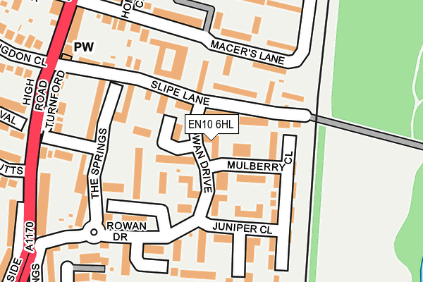 EN10 6HL map - OS OpenMap – Local (Ordnance Survey)