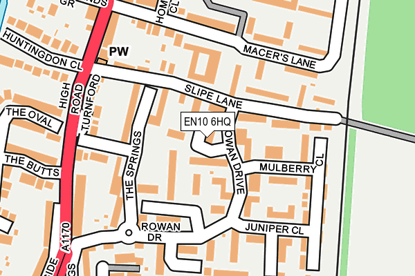 EN10 6HQ map - OS OpenMap – Local (Ordnance Survey)