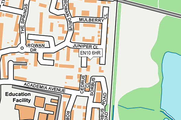 EN10 6HR map - OS OpenMap – Local (Ordnance Survey)