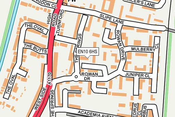 EN10 6HS map - OS OpenMap – Local (Ordnance Survey)