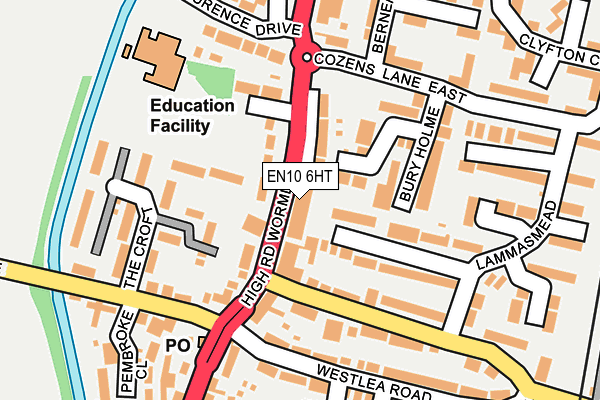 EN10 6HT map - OS OpenMap – Local (Ordnance Survey)