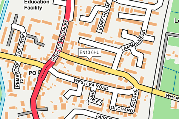 EN10 6HU map - OS OpenMap – Local (Ordnance Survey)