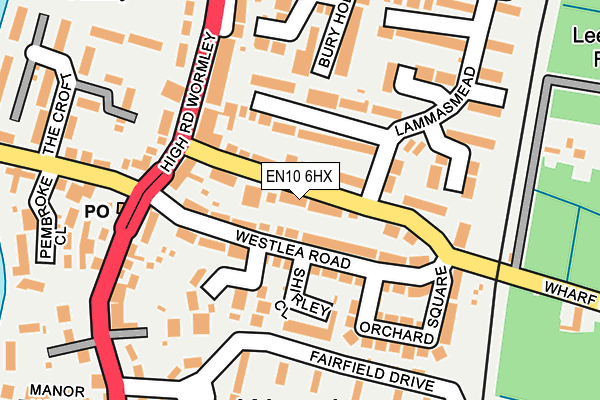 EN10 6HX map - OS OpenMap – Local (Ordnance Survey)