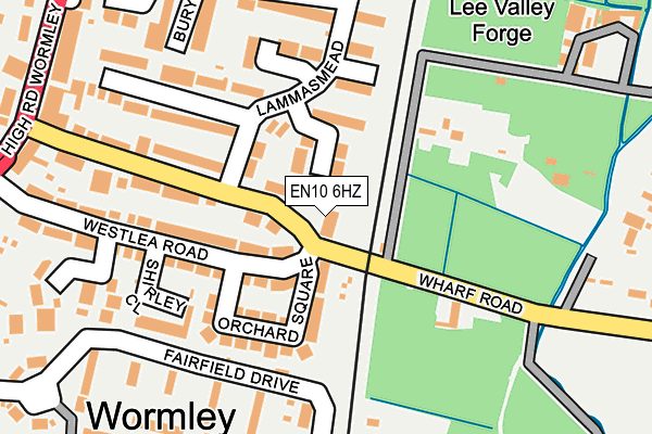 EN10 6HZ map - OS OpenMap – Local (Ordnance Survey)