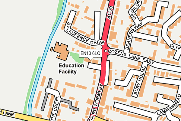 EN10 6LQ map - OS OpenMap – Local (Ordnance Survey)