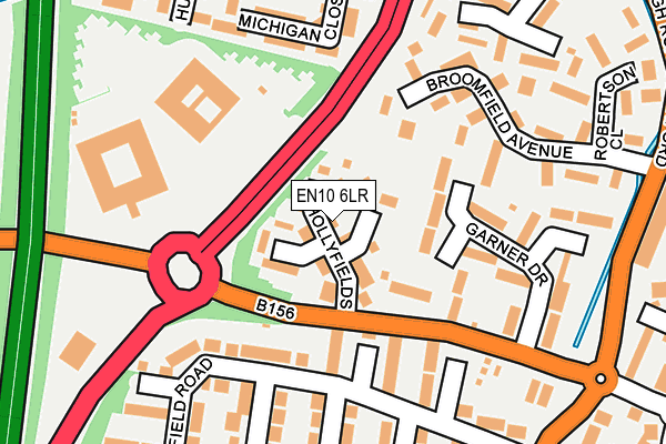 EN10 6LR map - OS OpenMap – Local (Ordnance Survey)