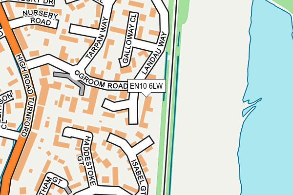 EN10 6LW map - OS OpenMap – Local (Ordnance Survey)