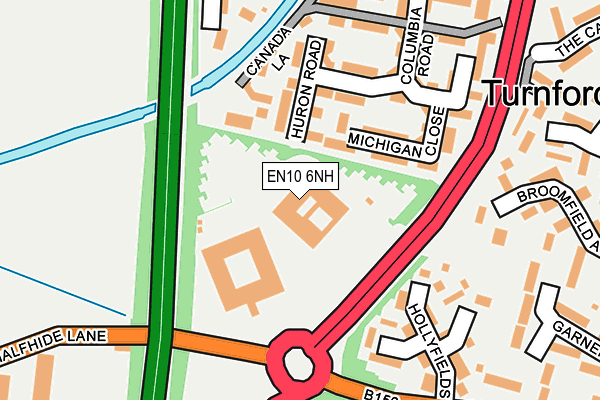 EN10 6NH map - OS OpenMap – Local (Ordnance Survey)