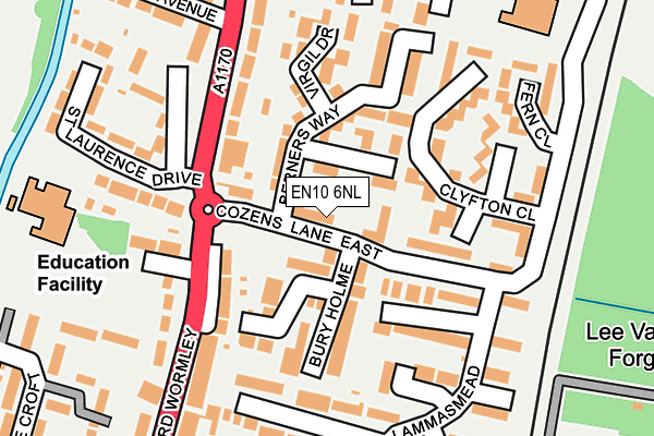 EN10 6NL map - OS OpenMap – Local (Ordnance Survey)