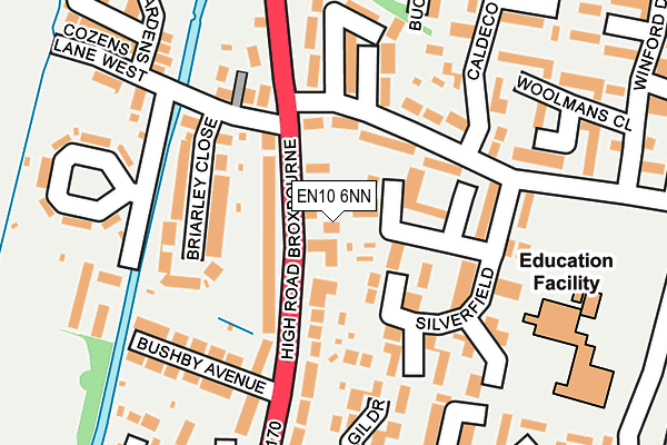 EN10 6NN map - OS OpenMap – Local (Ordnance Survey)