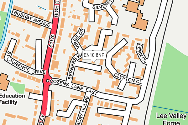 EN10 6NP map - OS OpenMap – Local (Ordnance Survey)