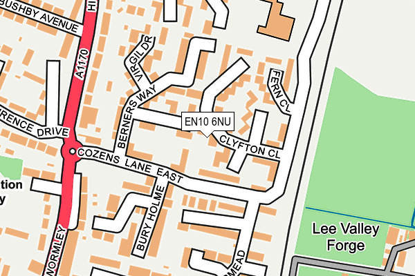EN10 6NU map - OS OpenMap – Local (Ordnance Survey)