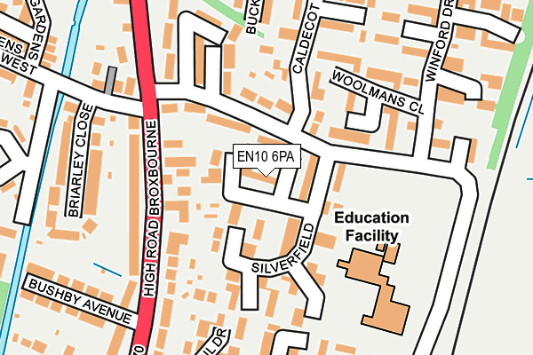 EN10 6PA map - OS OpenMap – Local (Ordnance Survey)