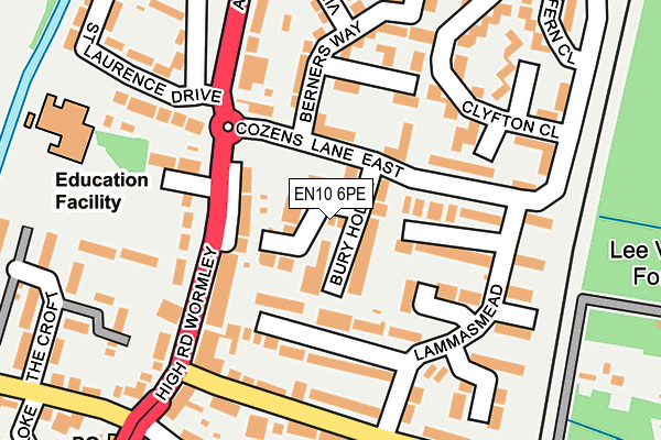 EN10 6PE map - OS OpenMap – Local (Ordnance Survey)