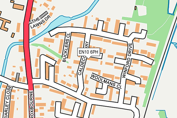 EN10 6PH map - OS OpenMap – Local (Ordnance Survey)