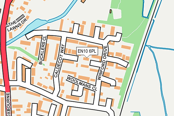 EN10 6PL map - OS OpenMap – Local (Ordnance Survey)