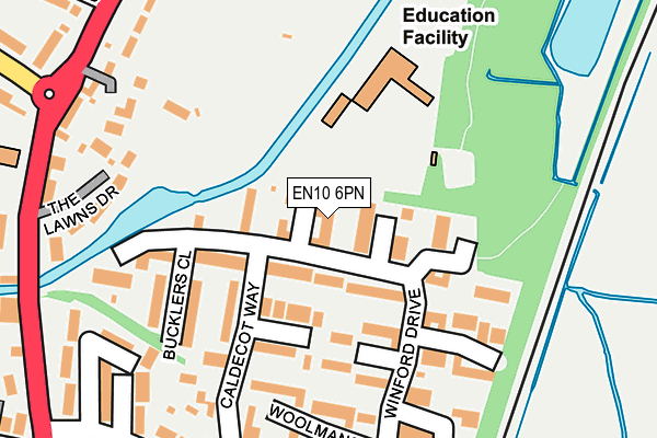 EN10 6PN map - OS OpenMap – Local (Ordnance Survey)