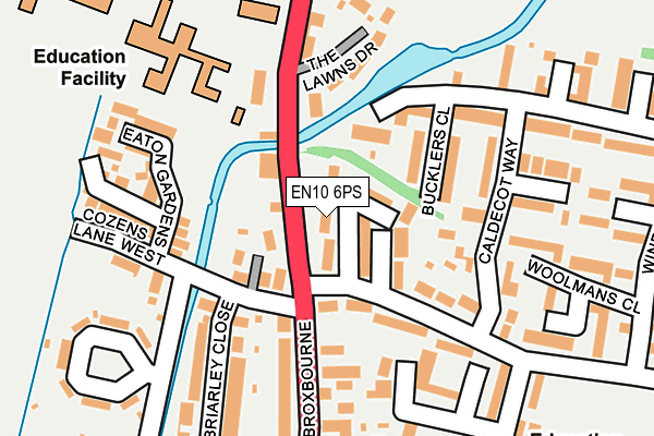 EN10 6PS map - OS OpenMap – Local (Ordnance Survey)