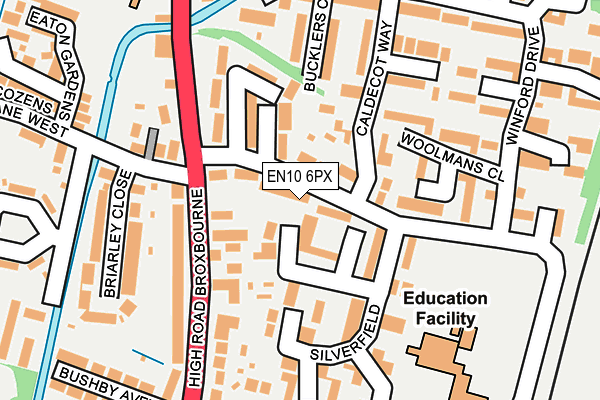EN10 6PX map - OS OpenMap – Local (Ordnance Survey)