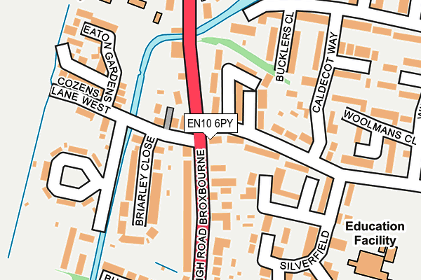 EN10 6PY map - OS OpenMap – Local (Ordnance Survey)