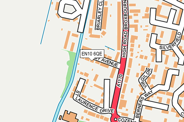 EN10 6QE map - OS OpenMap – Local (Ordnance Survey)