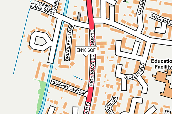 EN10 6QF map - OS OpenMap – Local (Ordnance Survey)