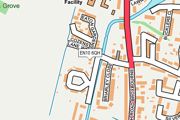 EN10 6QH map - OS OpenMap – Local (Ordnance Survey)