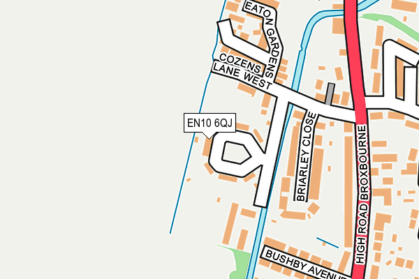 EN10 6QJ map - OS OpenMap – Local (Ordnance Survey)
