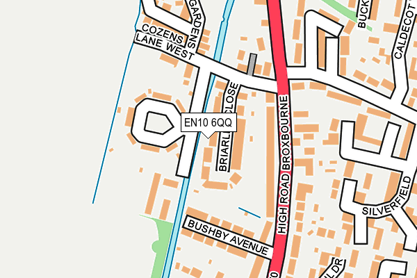 EN10 6QQ map - OS OpenMap – Local (Ordnance Survey)