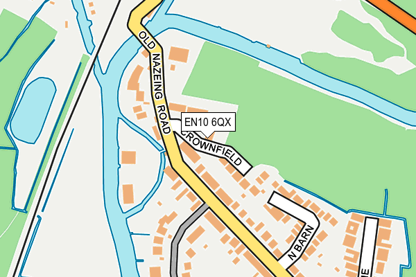 EN10 6QX map - OS OpenMap – Local (Ordnance Survey)