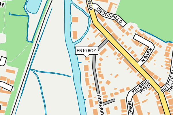 EN10 6QZ map - OS OpenMap – Local (Ordnance Survey)