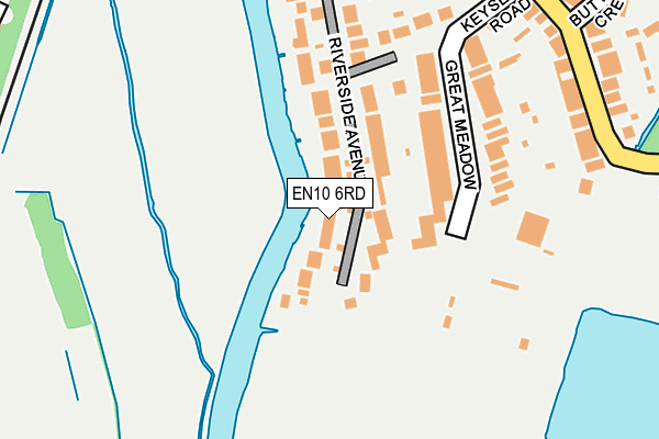 EN10 6RD map - OS OpenMap – Local (Ordnance Survey)