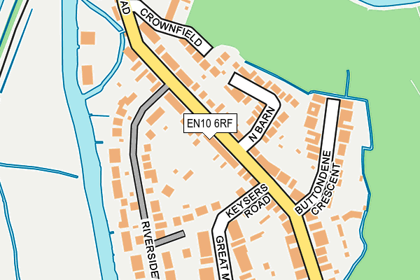 EN10 6RF map - OS OpenMap – Local (Ordnance Survey)
