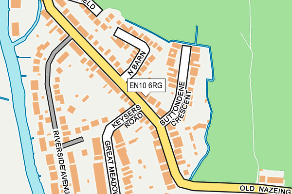 EN10 6RG map - OS OpenMap – Local (Ordnance Survey)