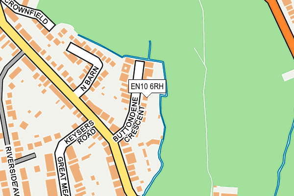 EN10 6RH map - OS OpenMap – Local (Ordnance Survey)