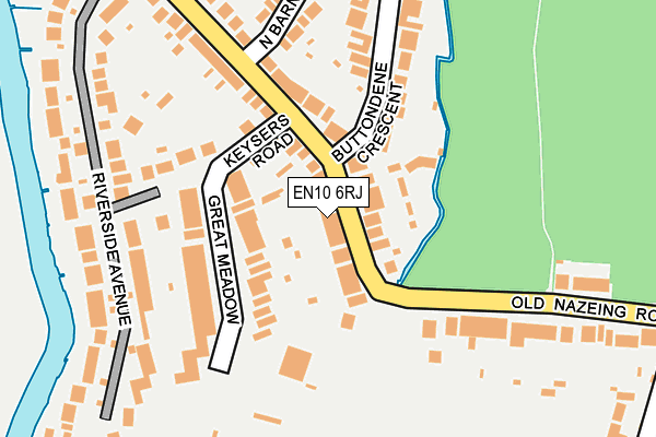 EN10 6RJ map - OS OpenMap – Local (Ordnance Survey)