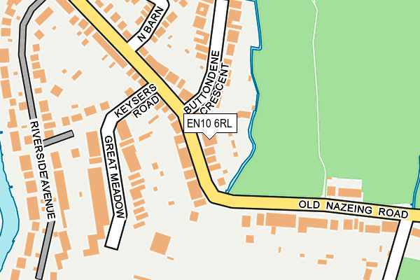 EN10 6RL map - OS OpenMap – Local (Ordnance Survey)