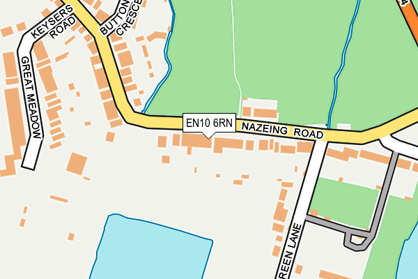 EN10 6RN map - OS OpenMap – Local (Ordnance Survey)