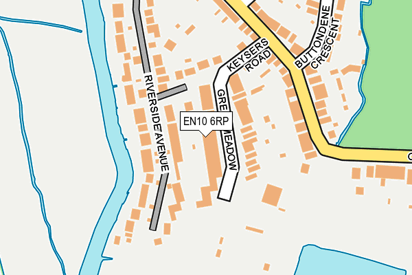 EN10 6RP map - OS OpenMap – Local (Ordnance Survey)