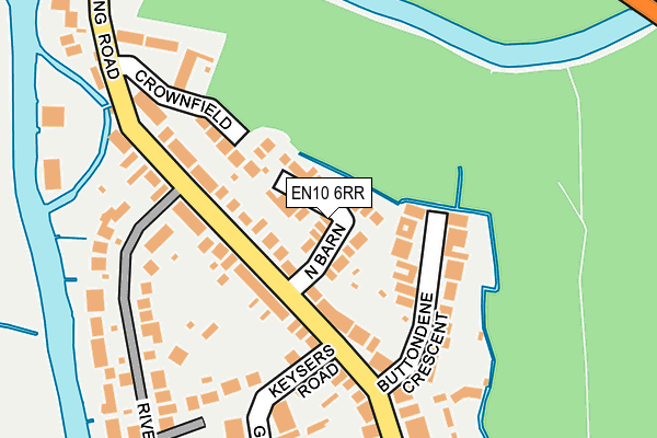 EN10 6RR map - OS OpenMap – Local (Ordnance Survey)