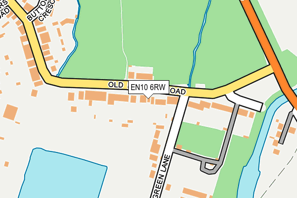 EN10 6RW map - OS OpenMap – Local (Ordnance Survey)