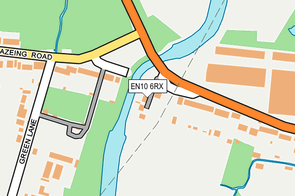 EN10 6RX map - OS OpenMap – Local (Ordnance Survey)