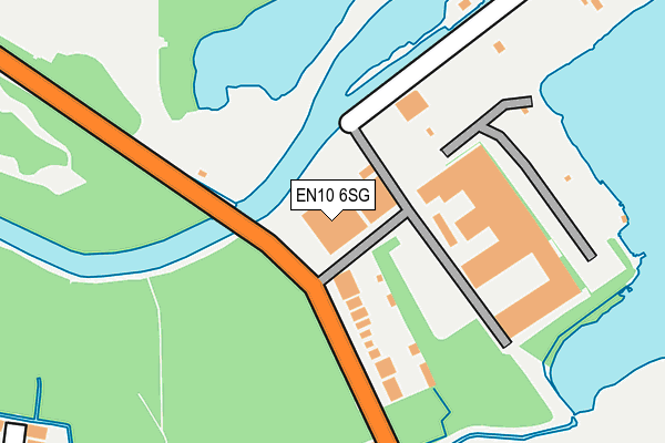 EN10 6SG map - OS OpenMap – Local (Ordnance Survey)