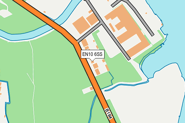 EN10 6SS map - OS OpenMap – Local (Ordnance Survey)
