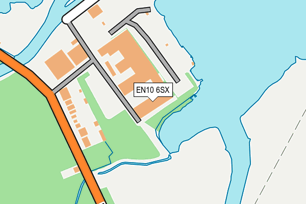EN10 6SX map - OS OpenMap – Local (Ordnance Survey)