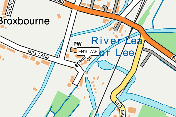 EN10 7AE map - OS OpenMap – Local (Ordnance Survey)