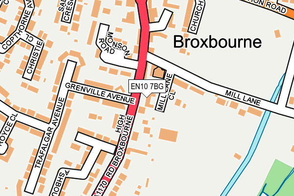 EN10 7BG map - OS OpenMap – Local (Ordnance Survey)